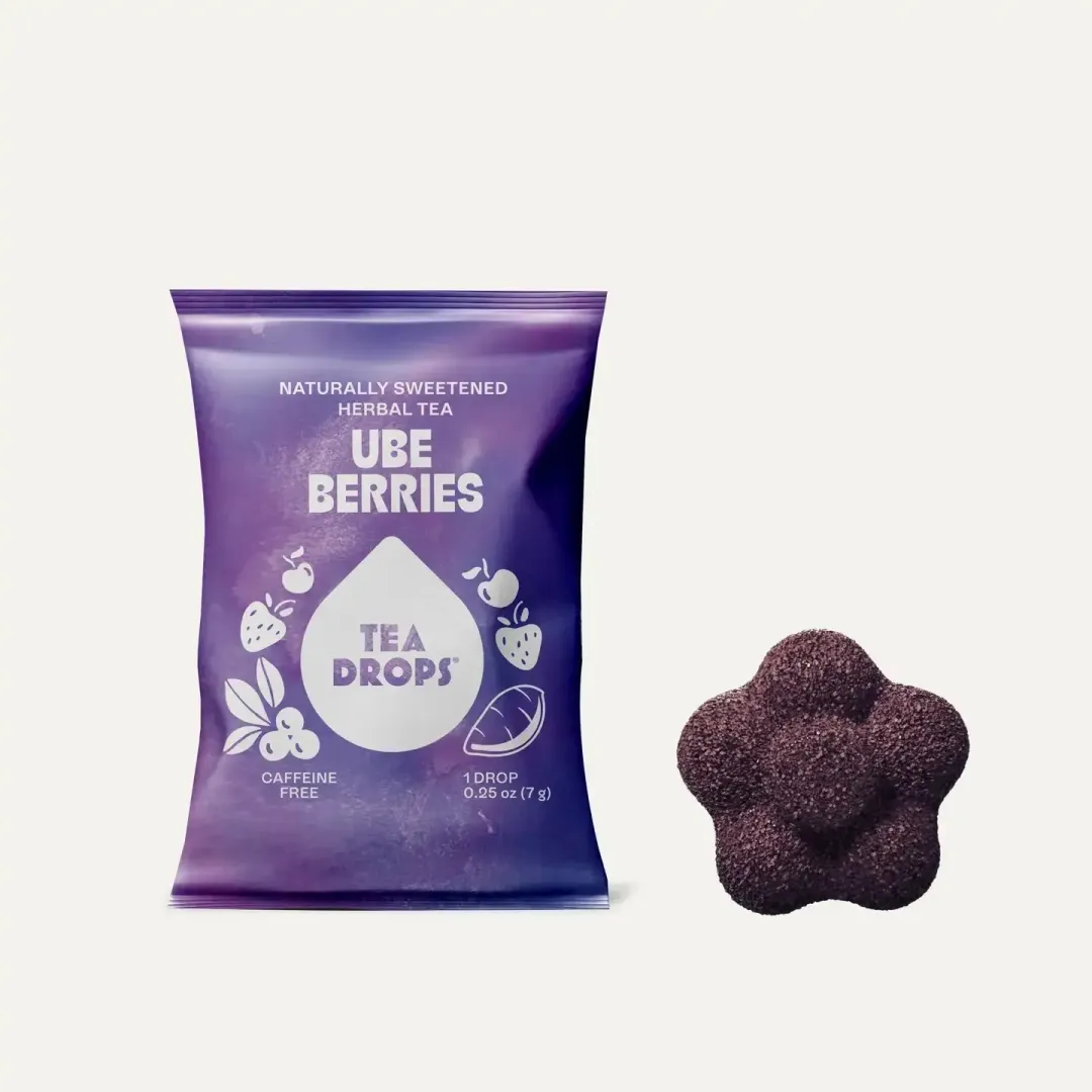 Ube Berrie Tea Box – 10 Organic Tea Drops (Case of 6)