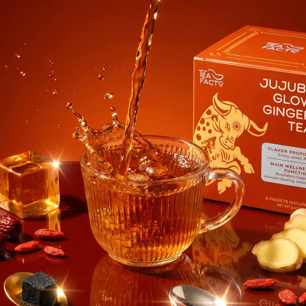 Inner Glow Ginger Jujube Tea | Digestion & Warming (8 bags x 9)
