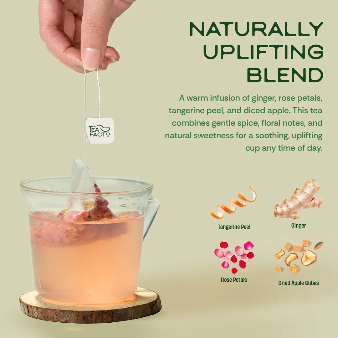 Floral Glow Ginger | Mood, PMS, Digestion (10 bags x 9)