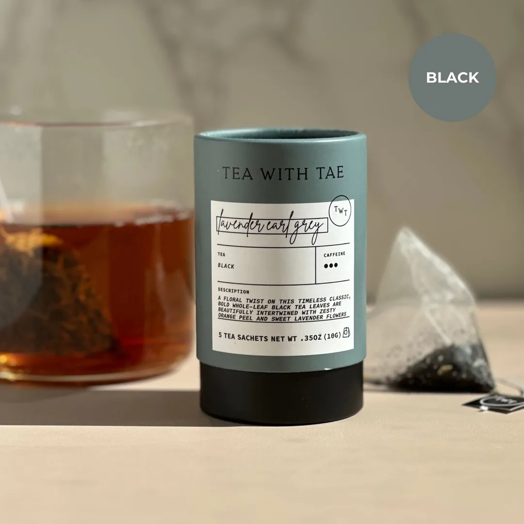 Lavender Earl Grey Black Tea Mini Tea Tube Gift (5 tea bags)