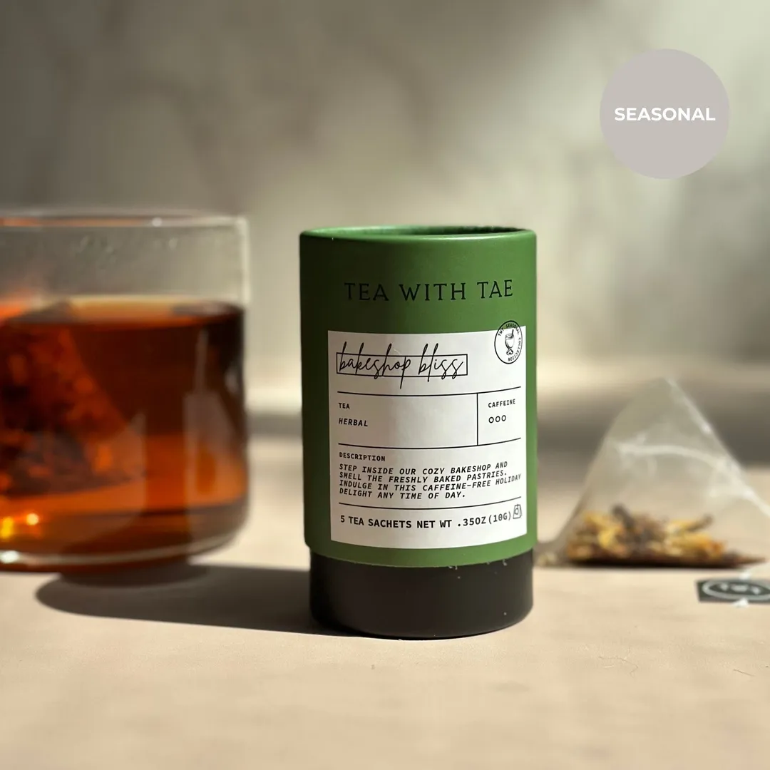 Bakeshop Bliss Holiday Herbal Mini Tube Gift (5 tea bags)