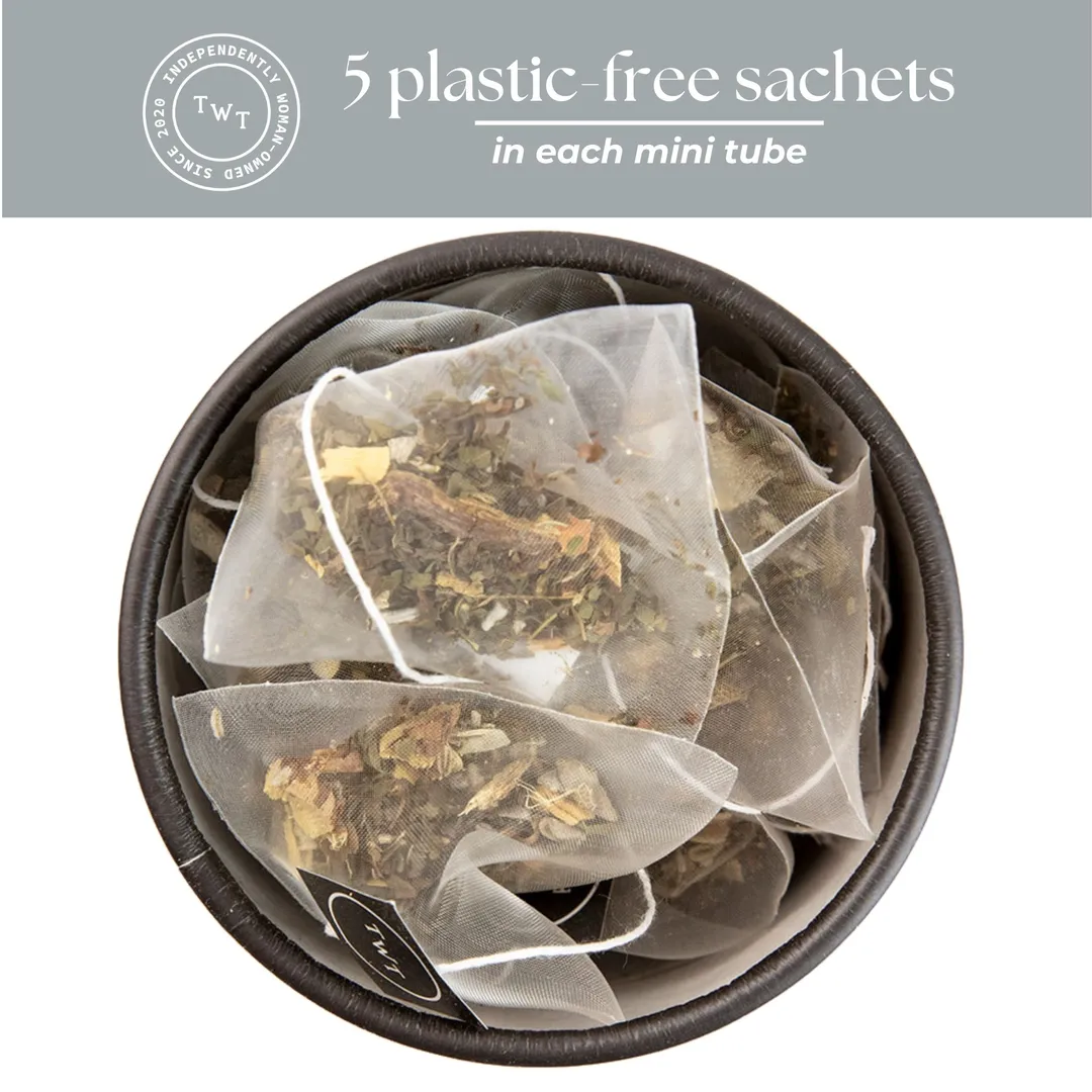 Calming Tea Herbal Rest Mini Tea Tube Gift (5 tea bags)