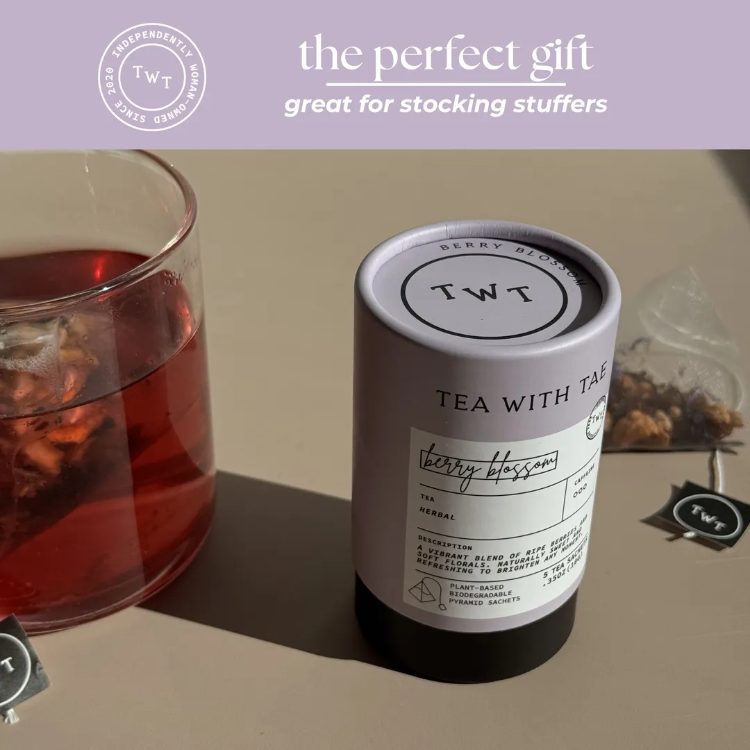 Berry Blossom Herbal Mini Tea Tube Gift (5 tea bags)