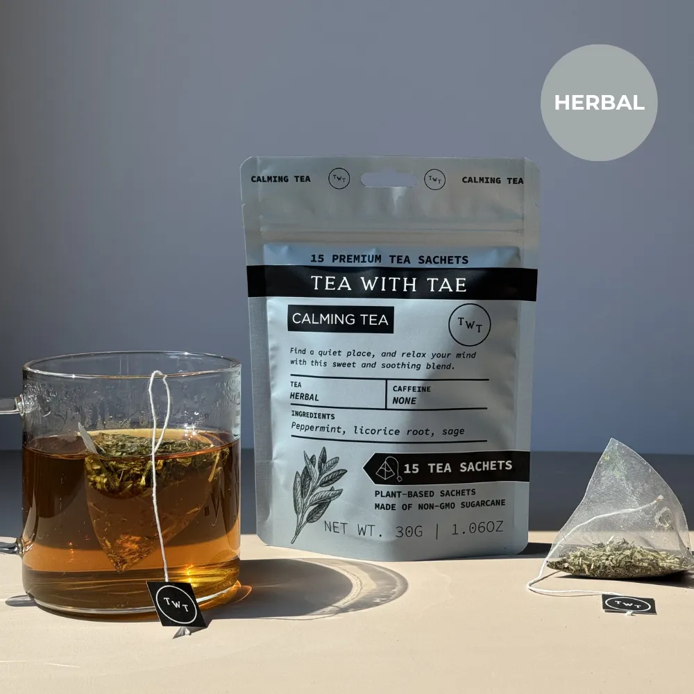 Calming Herbal Tea Pouch (15 Tea bags) for retail