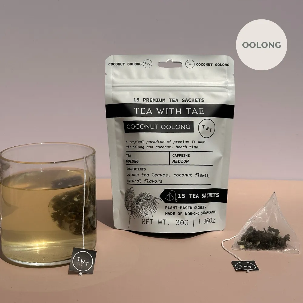 Coconut Oolong Tea Pouch (15 Tea bags) for retail
