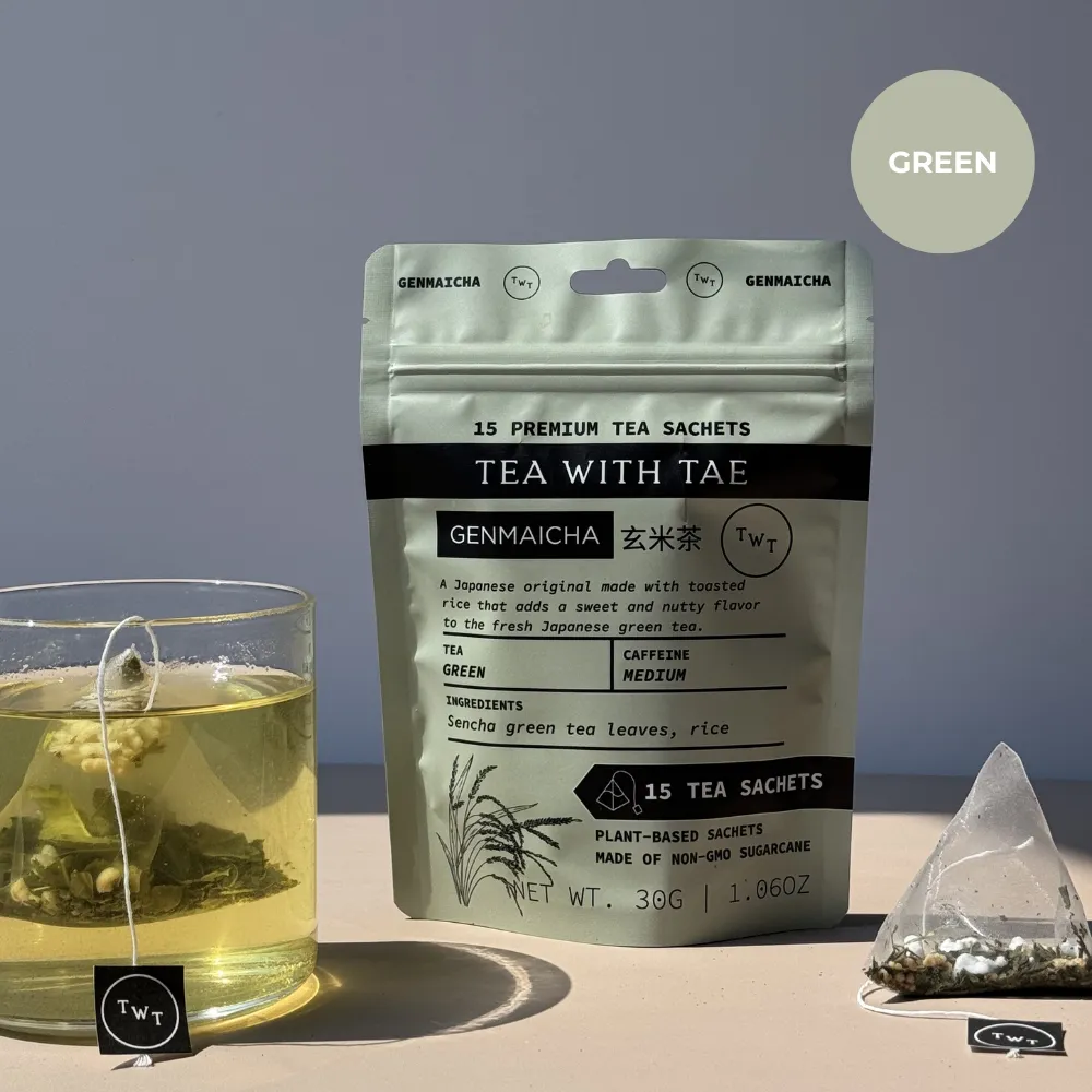 Genmaicha Japanese Green Tea Pouch (15 Tea bags) for retail