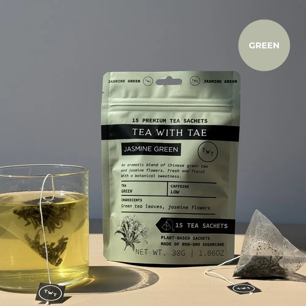 Jasmine Green Tea Pouch (15 Tea bags) for retail