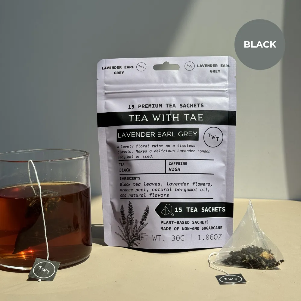Lavender Earl Grey Black Tea Pouch (15 Tea bags) for retail