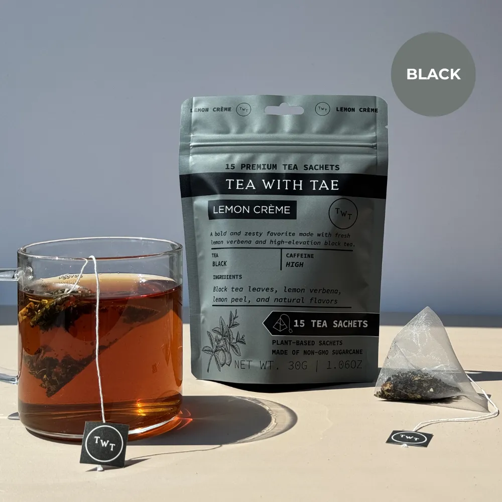 Lemon Crème Black Tea Pouch (15 Tea bags) for retail