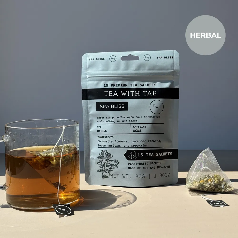 Spa Bliss Herbal Tea Pouch (15 Tea bags) for retail