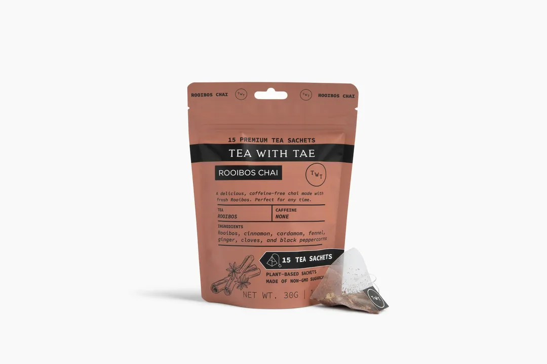 Rooibos Chai Herbal Tea Pouch (15 Tea bags) for retail