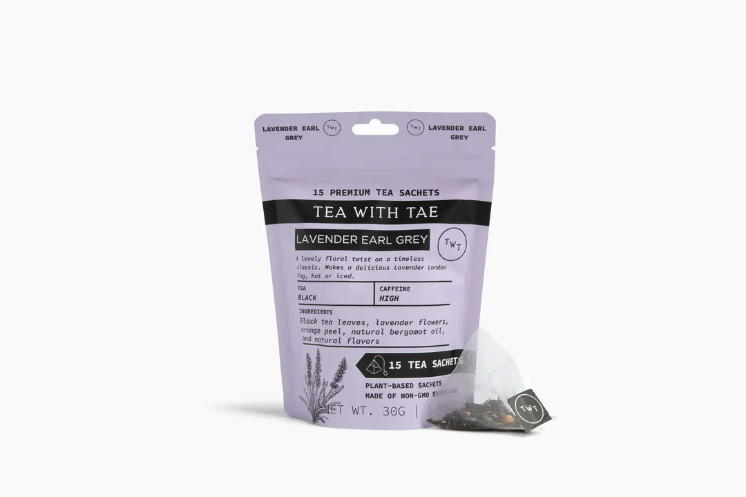 Lavender Earl Grey Black Tea Pouch (15 Tea bags) for retail