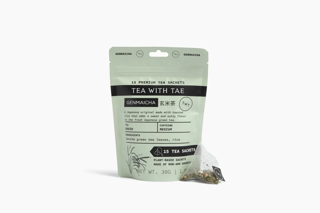 Genmaicha Japanese Green Tea Pouch (15 Tea bags) for retail