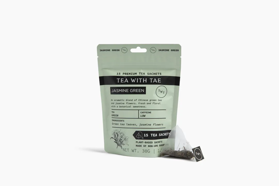 Jasmine Green Tea Pouch (15 Tea bags) for retail