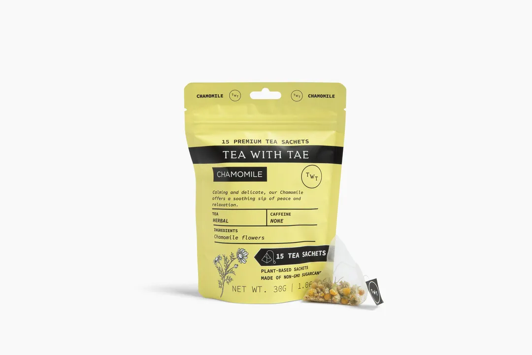 Chamomile Herbal Tea Pouch (15 Tea bags) for retail