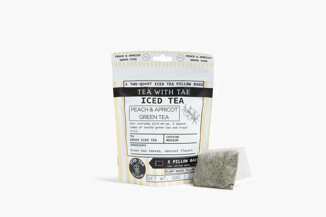 Peach & Apricot Green Iced Tea Pouch (5 pillow bags)
