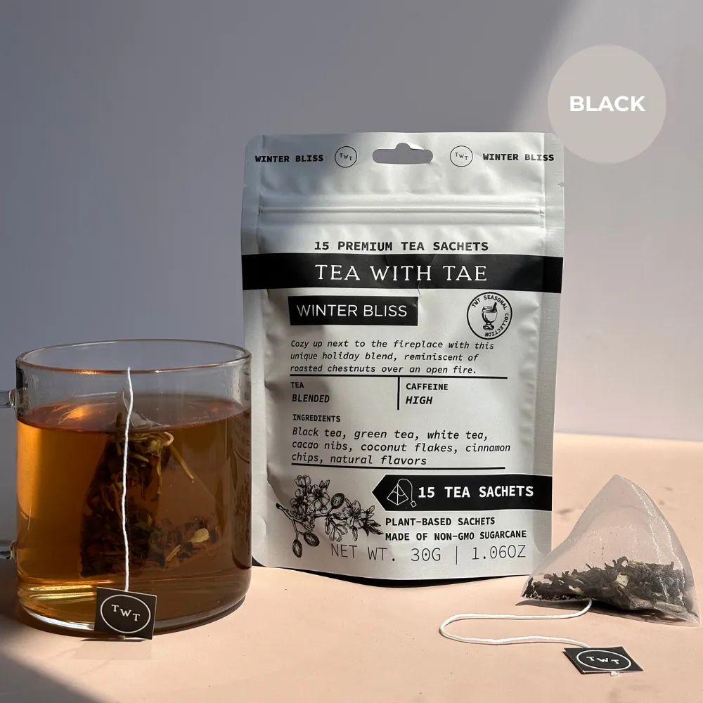 Winter Bliss Black Tea Pouch (15 Tea bags) for retail