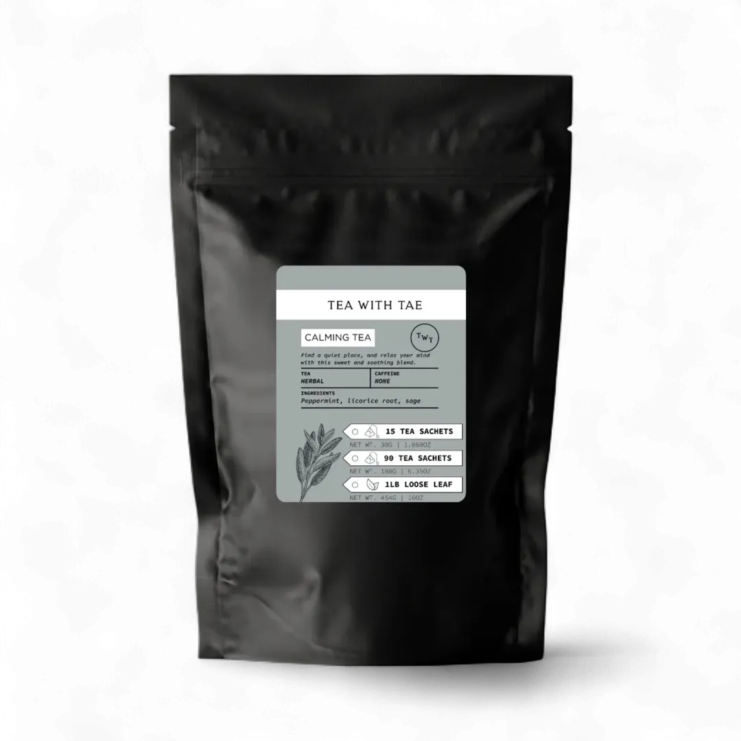 Calming Herbal Loose Leaf Tea Pouch (1lb.)