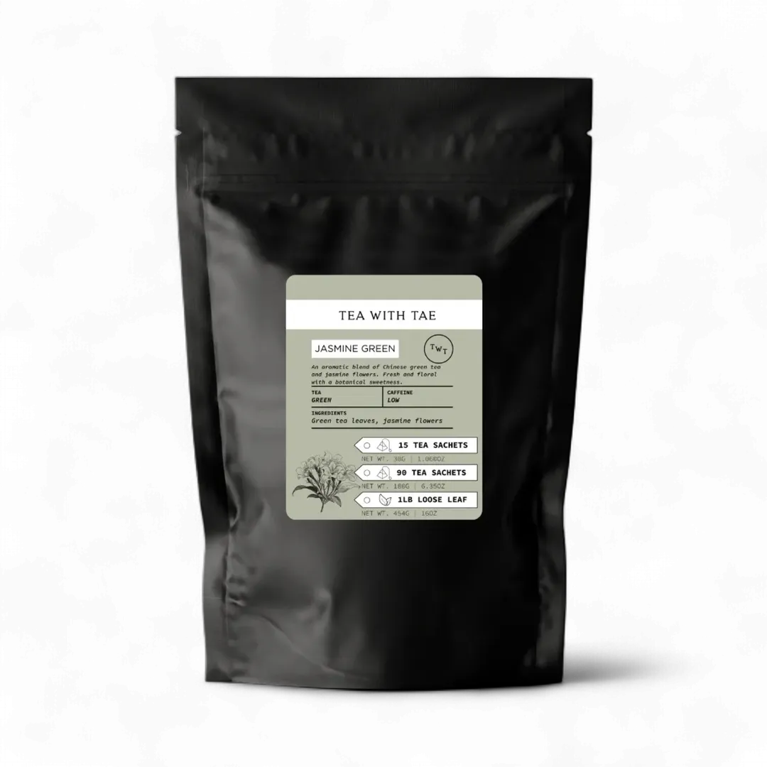Jasmine Green Chinese Loose Leaf Tea Pouch (1lb.)