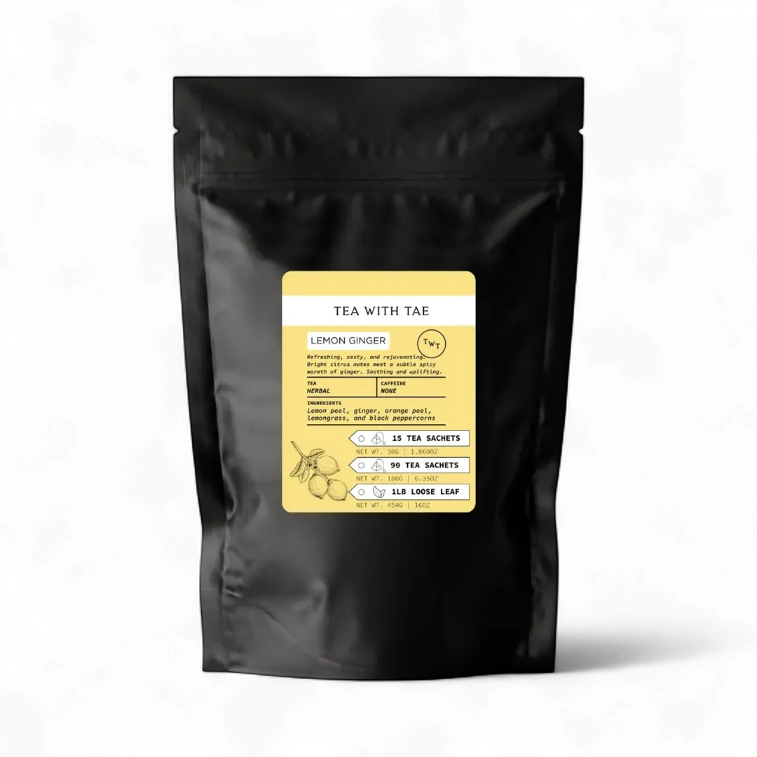 Lemon Ginger Herbal Tea Pouch (90 Tea bags)