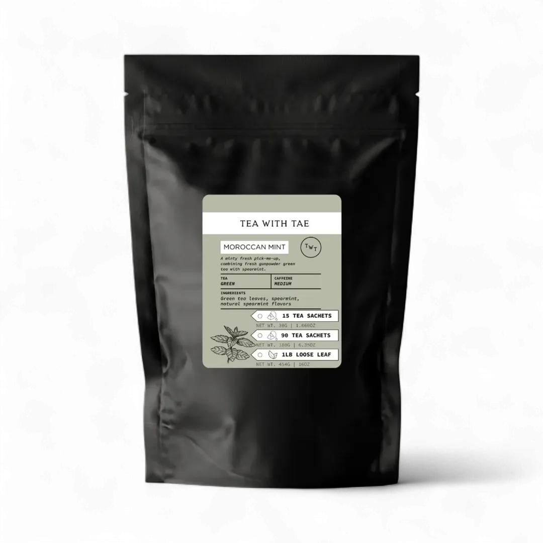 Moroccan Mint Green Loose Leaf Tea Pouch (1lb.)