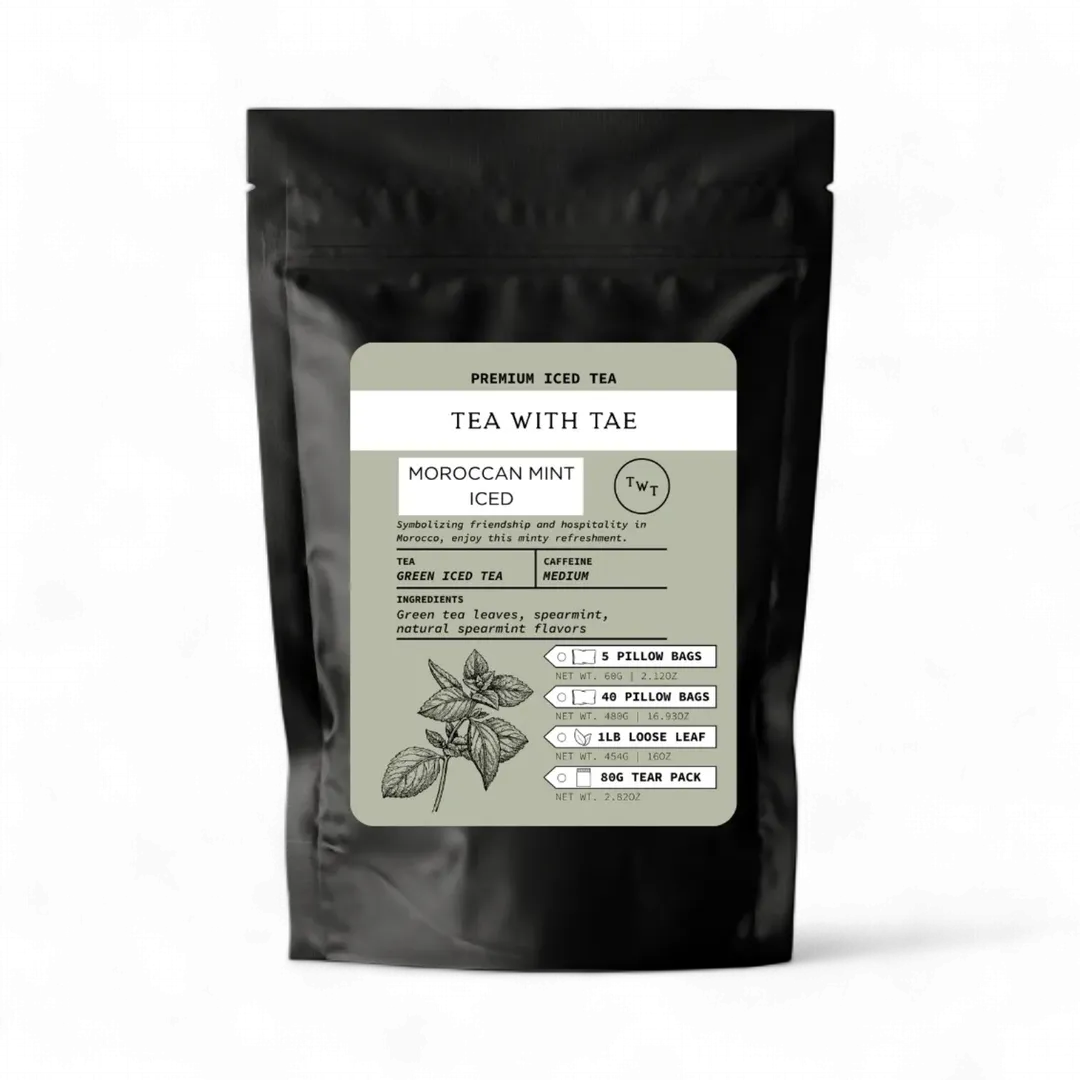 Moroccan Mint Green Tear Pack Iced Tea Pouch (85g)