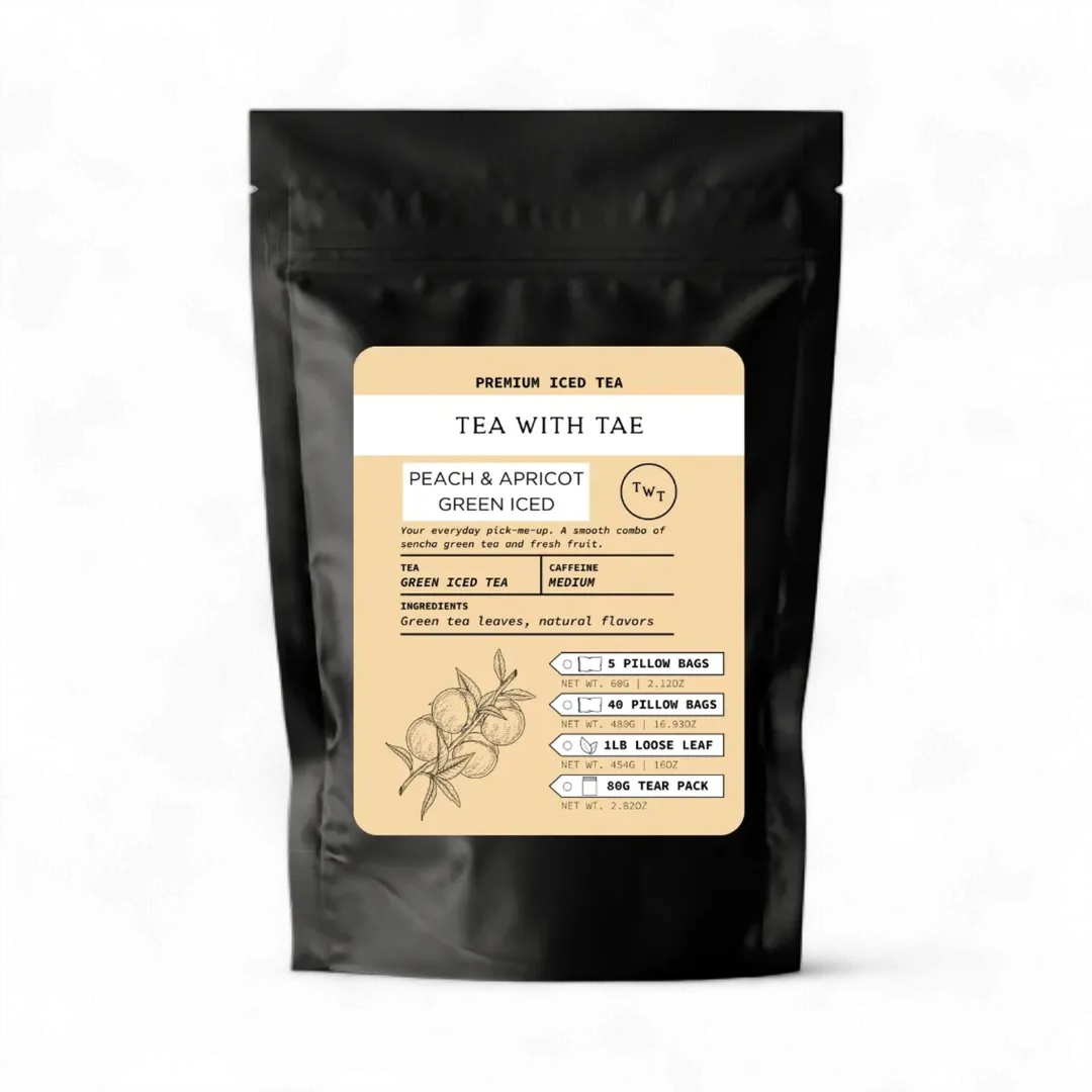 Peach & Apricot Green Tear Pack Iced Tea Pouch (85g)