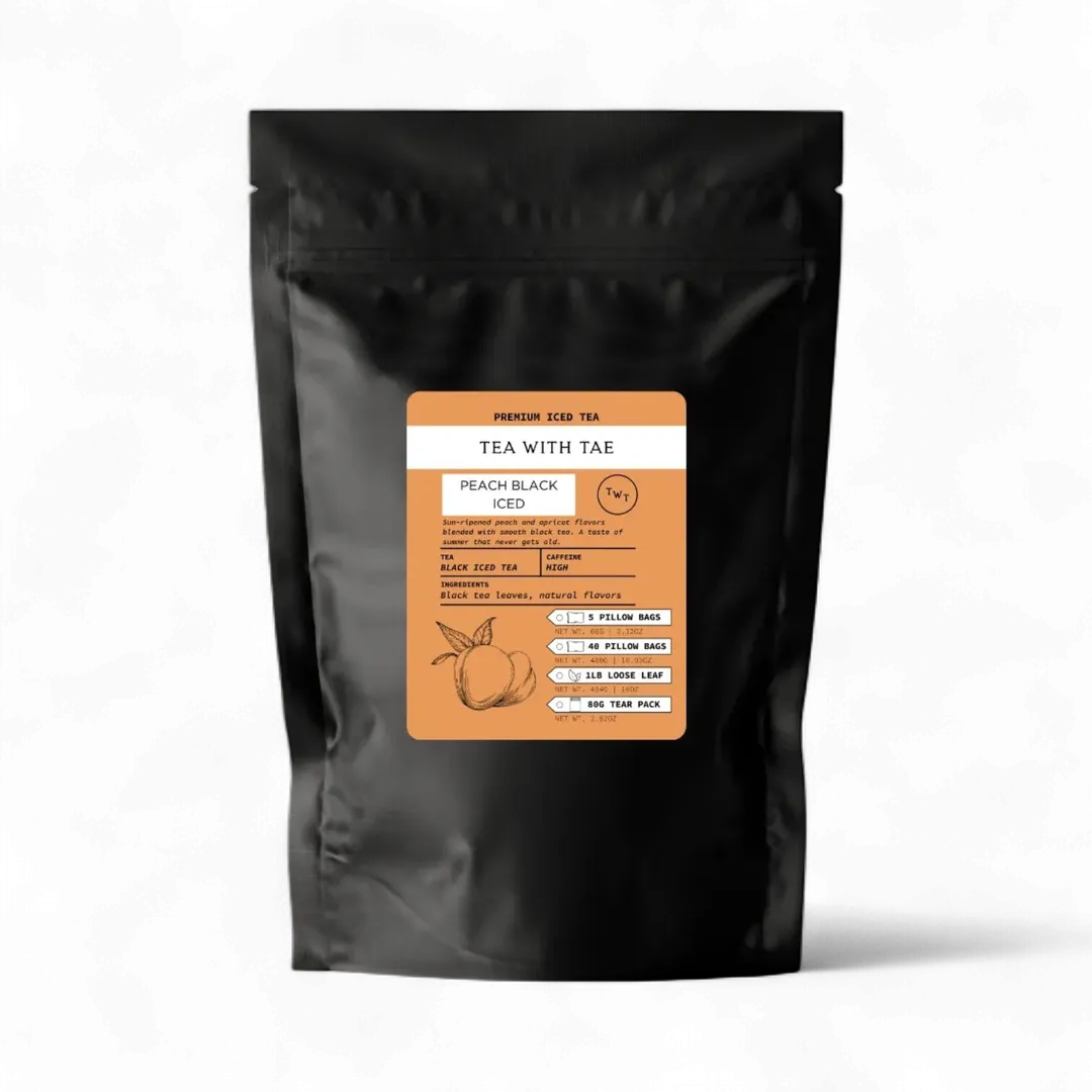 Peach Black Iced Tea Pouch  (40 pillow bags)