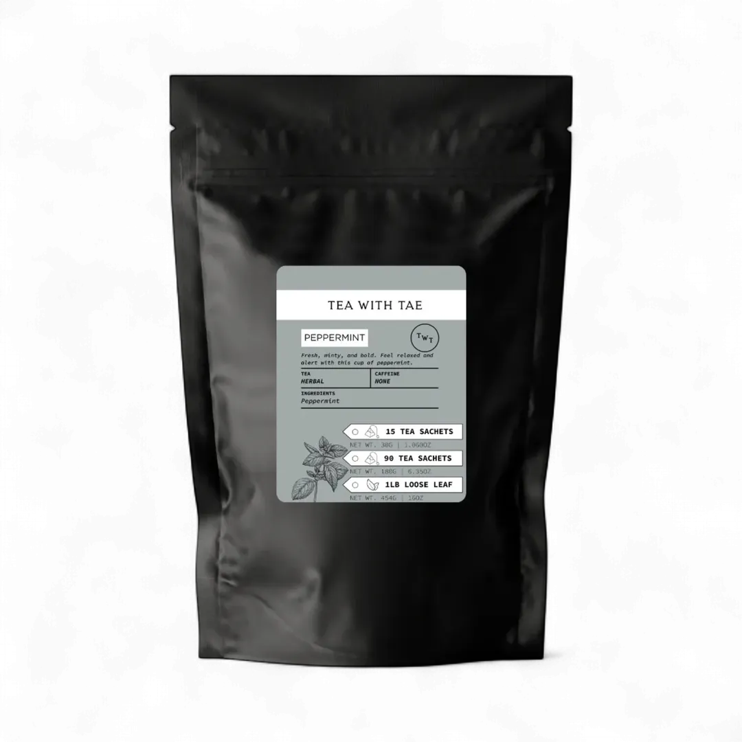 Peppermint Herbal Loose Leaf Tea Pouch (1lb.)