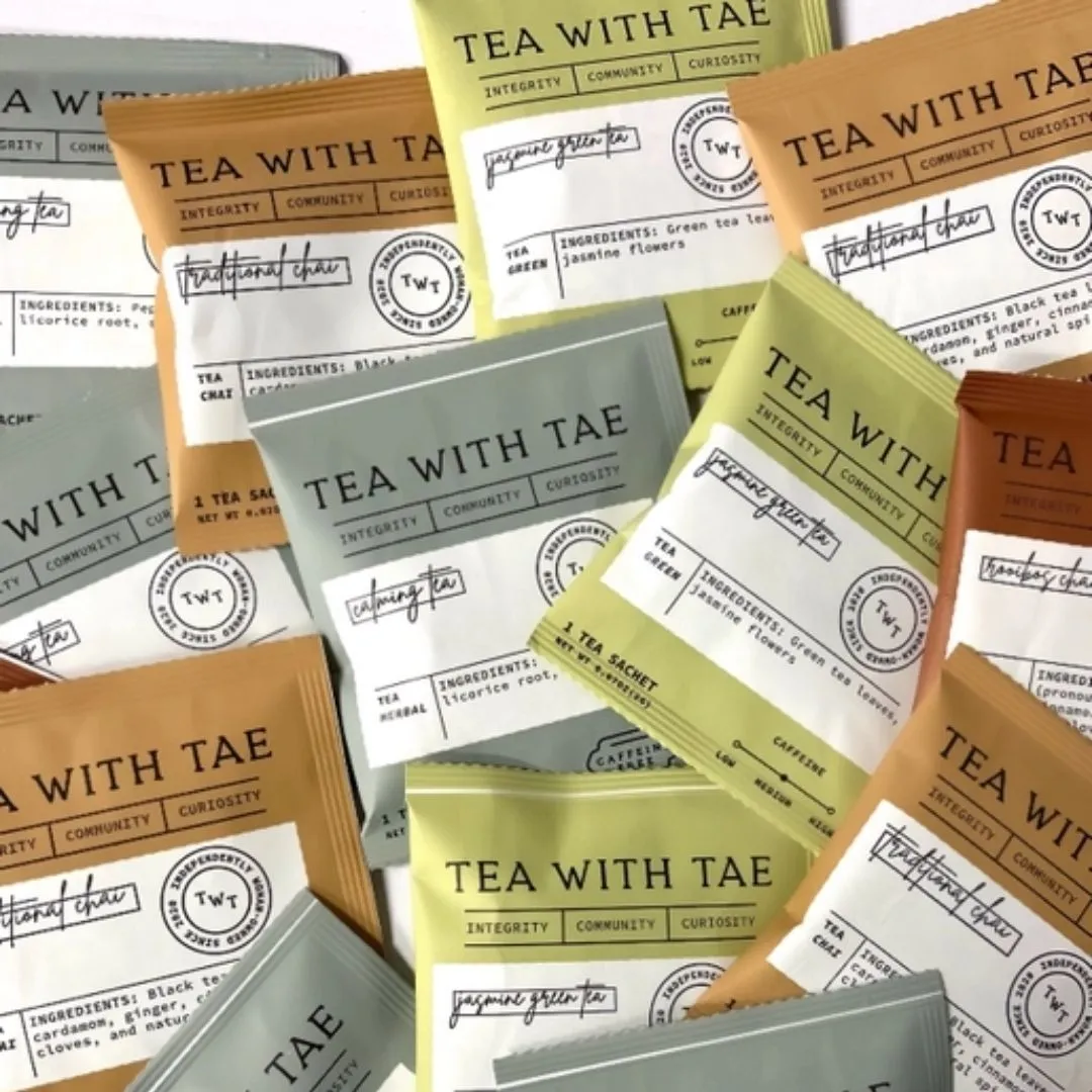 Peppermint Herbal Minty Tea - Individually Wrapped Tea Bag