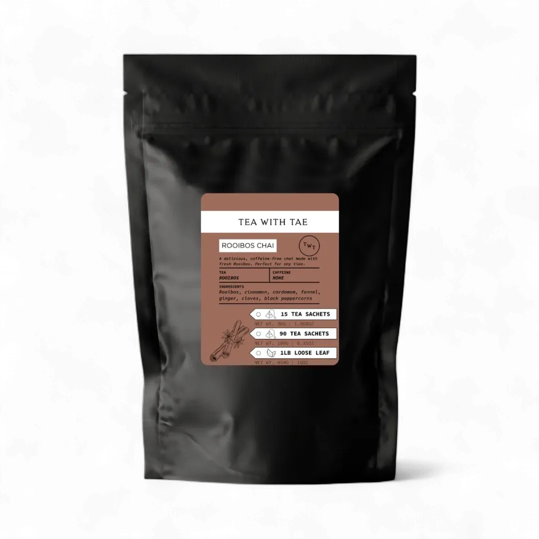 Rooibos Chai Herbal Tea Pouch (90 Tea bags) for food service