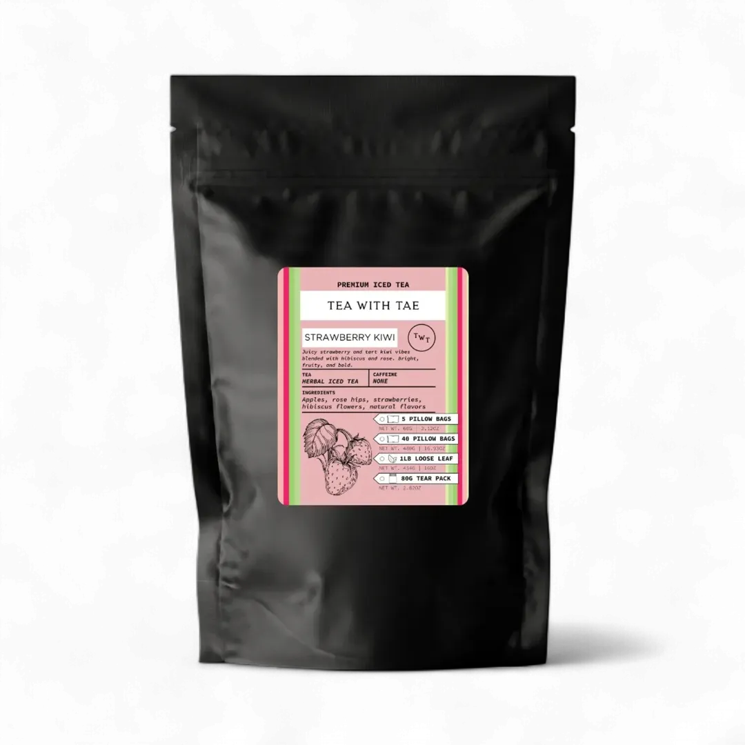 Strawberry Kiwi Loose Leaf Iced Tea Pouch (1 lb.)