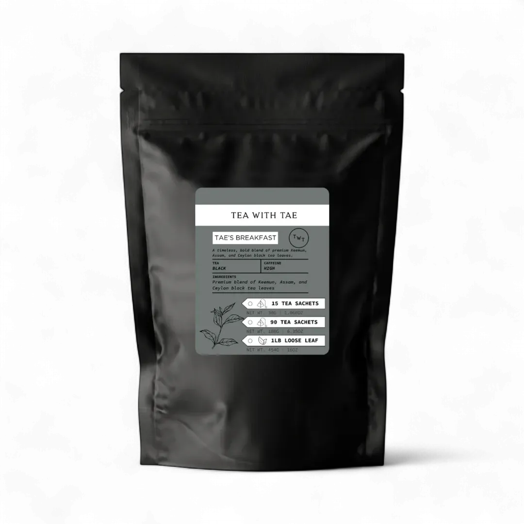 Tae's Breakfast Black Loose Leaf Tea Pouch (1lb.)