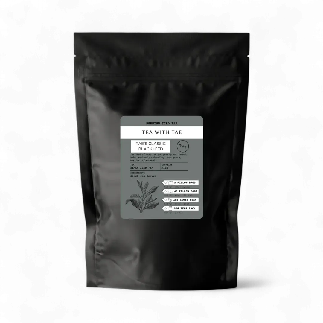 Tae's Classic Black Loose Leaf Iced Tea Pouch (1 lb.)