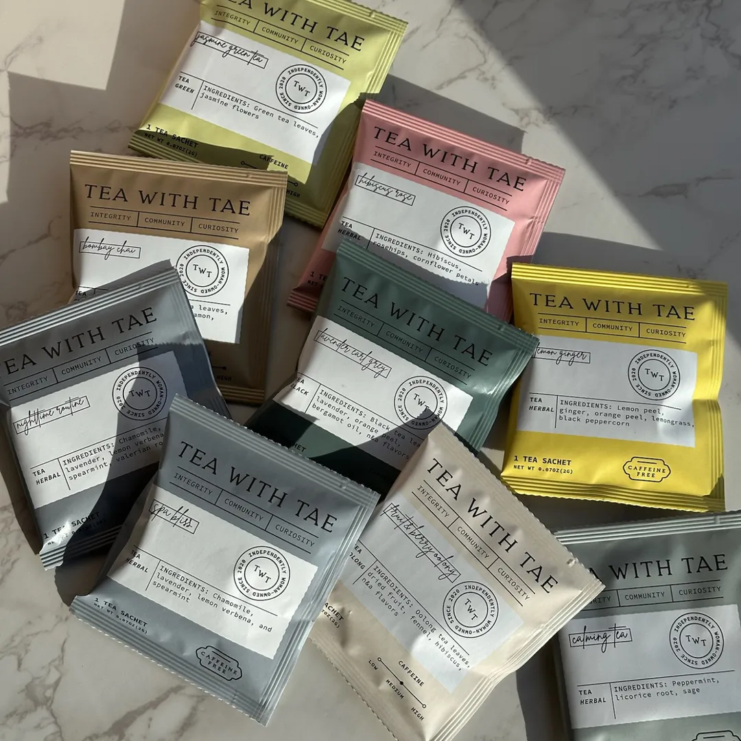 Turmeric Ginger Herbal Tea - Individually Wrapped Tea Bag