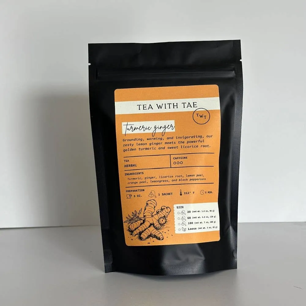Turmeric Ginger Loose Leaf Tea Pouch (1lb.)
