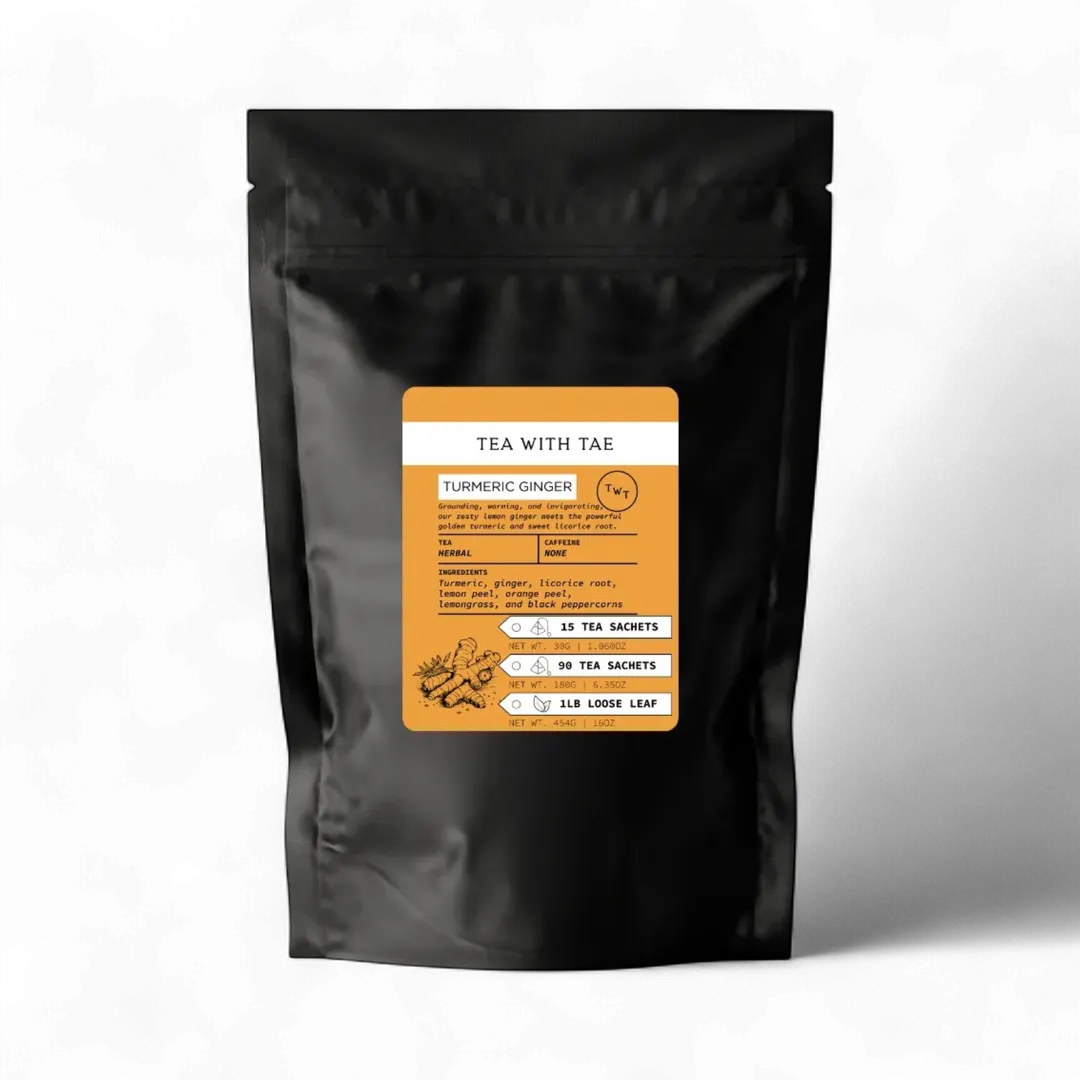 Turmeric Ginger Tea Pouch (90 Tea bags) for food service