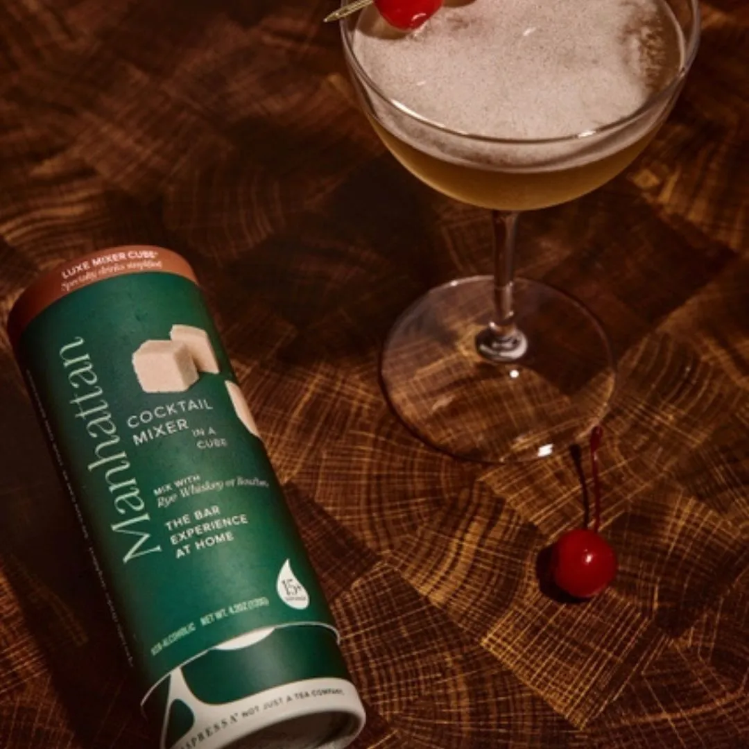 Manhattan Premium Cocktail Mixer in a Cube | Tallboy
