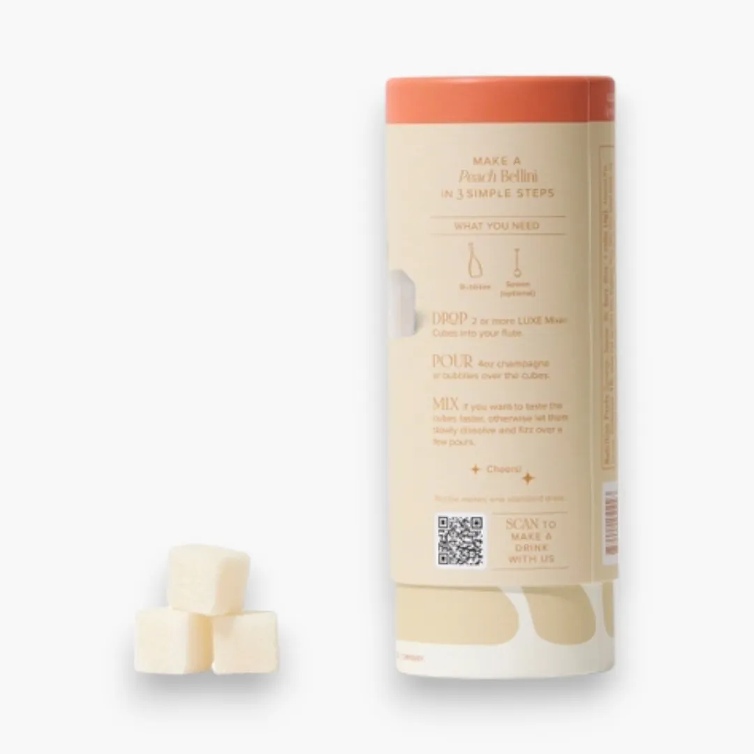 Peach Bellini Premium Mixer in a Cube | Tallboy