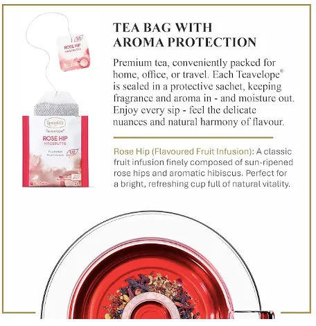 Ronnefeldt Teavelope®  Rose Hip - Organic