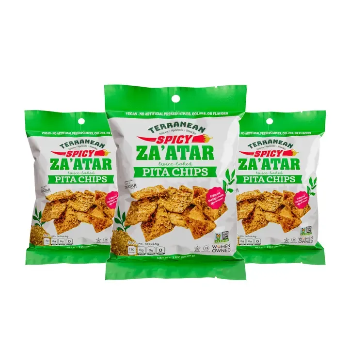 Spicy Za'atar Twice- Baked Pita Chips (2 oz.)