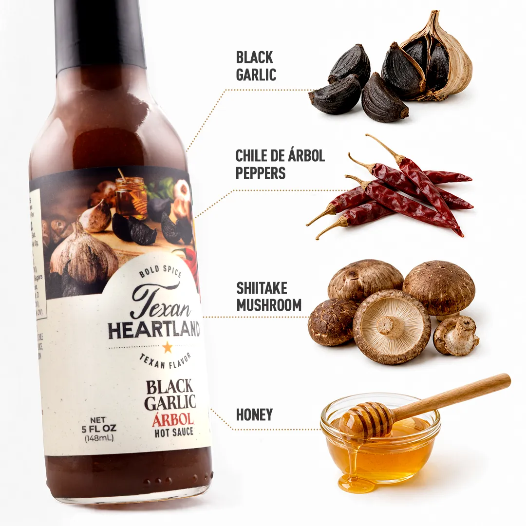 Black Garlic Arbol Hot Sauce