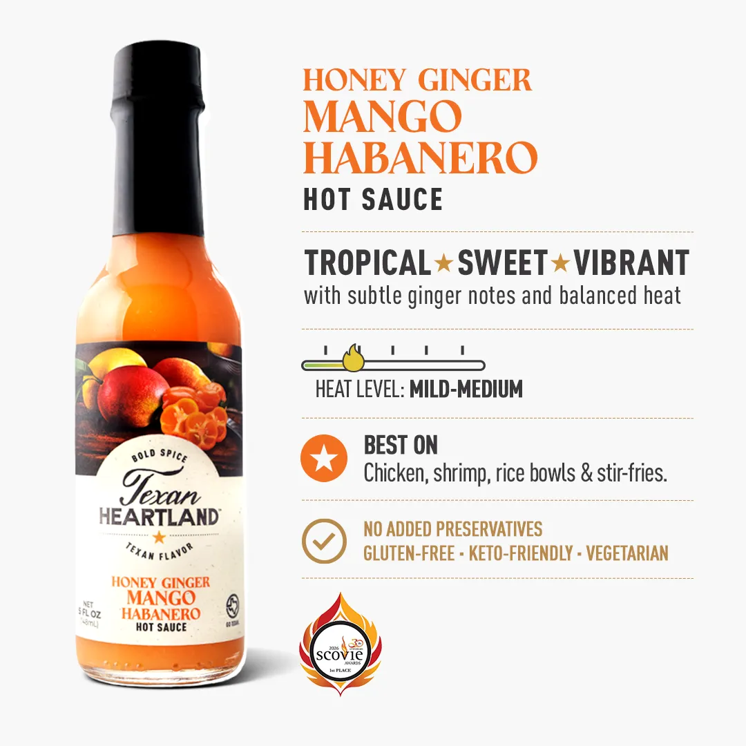 Honey Ginger Mango Habanero Hot Sauce