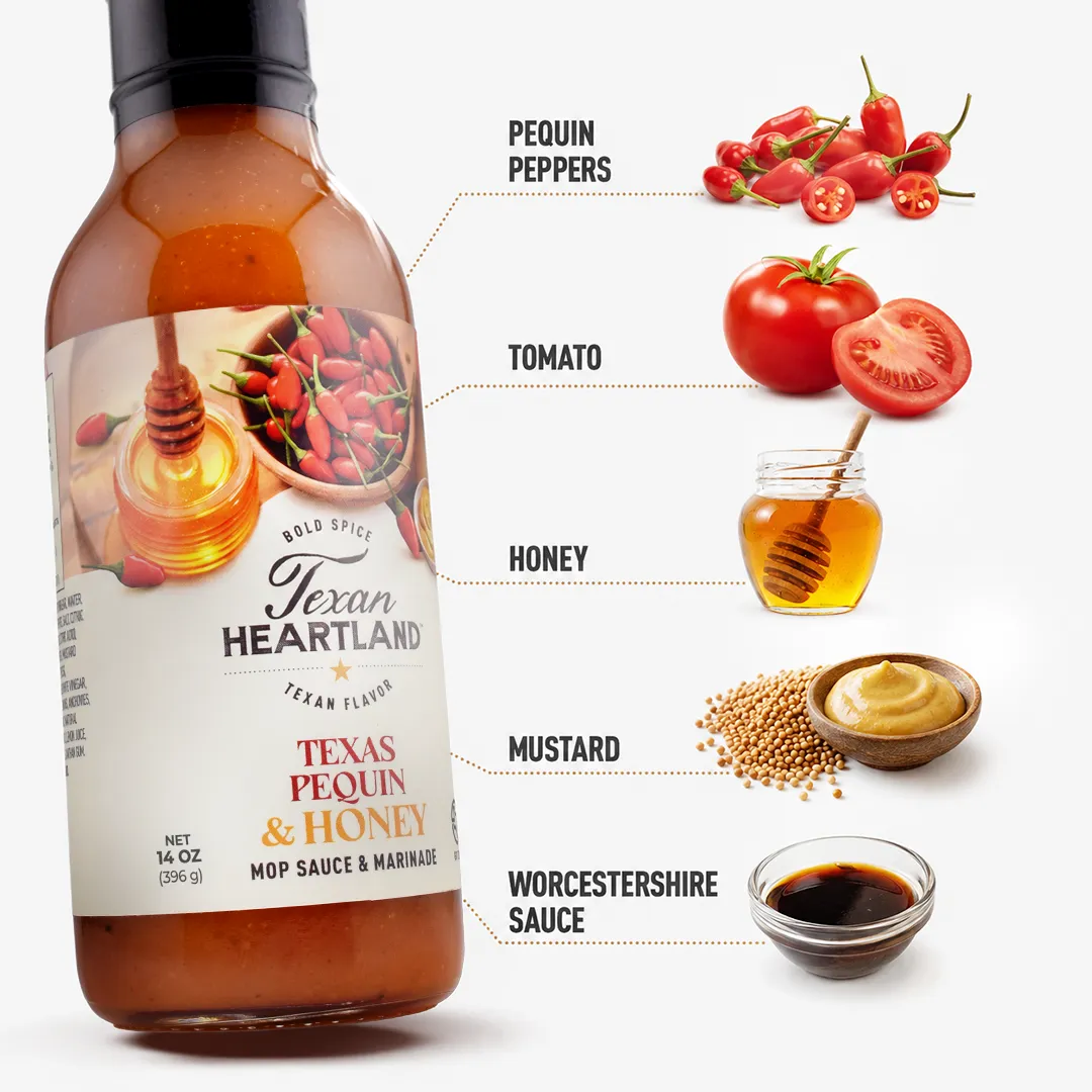 Texas Pequin & Honey Mop Sauce & Marinade