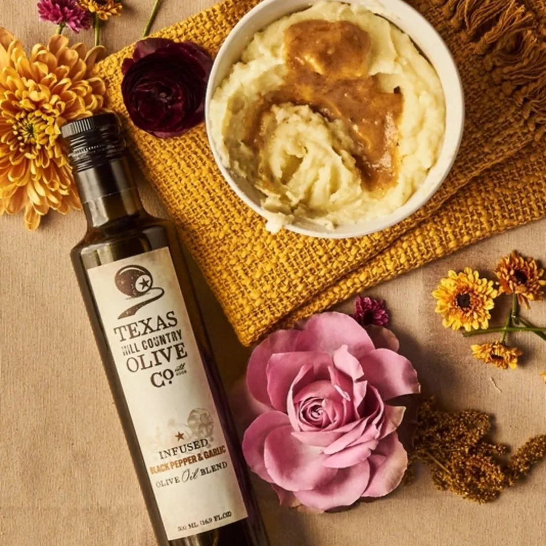 Black Pepper Garlic Infused Olive Oil - 100ml