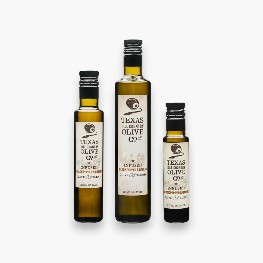 Black Pepper Garlic Infused Olive Oil - 250ml