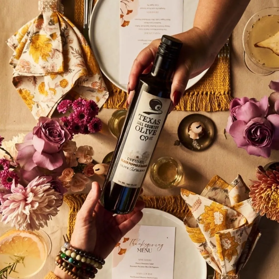 Black Pepper Garlic Infused Olive Oil - 500ml