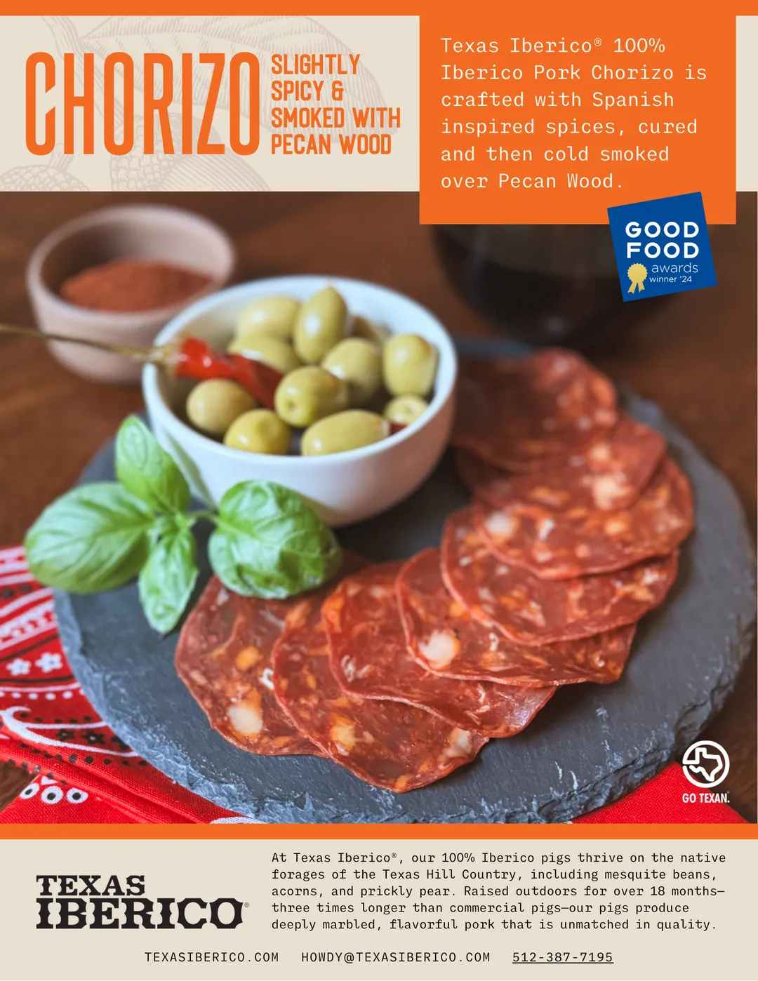 Texas Iberico® Sliced Chorizo