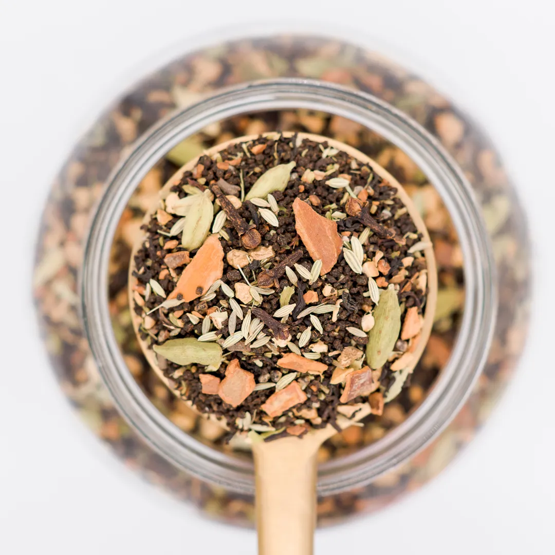 All Chai'd Up - Traditional Masala Chai (Tea) - 12 Tea Sachets in a Glass Jar