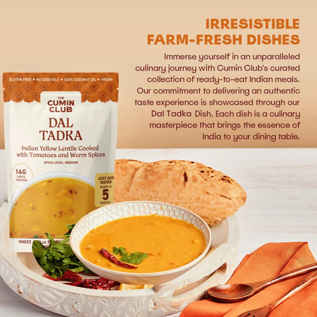 The Cumin Club Dal Tadka - Ready to eat Indian Meal